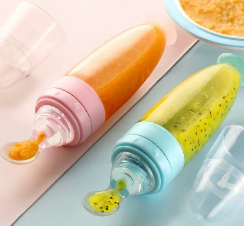Cuchara Alimentación Bebé Silicona - Minha loja