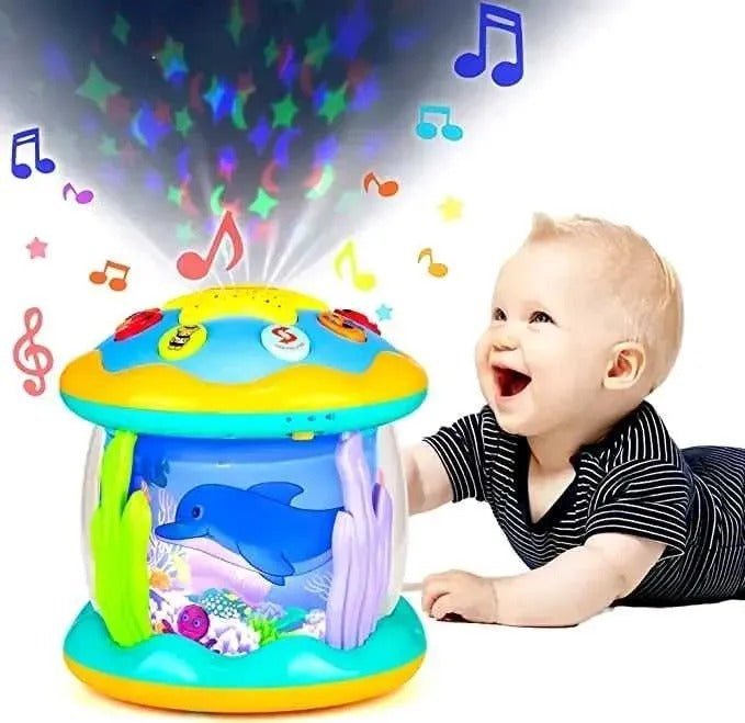 Proyector Giratorio Musical Para Bebe - Minha loja