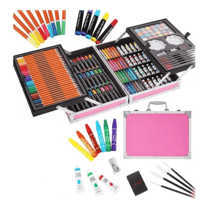 Set Arte Caja Lujo Aluminio 145 Pzs - Minha loja