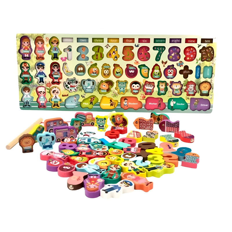 Tablero Montessori Juego Educativo Didac - Minha loja